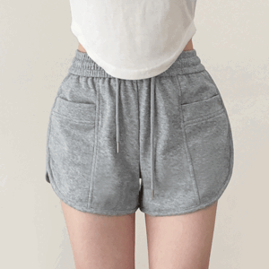 Same-day delivery [Selecting size S–L] Goats pocket slit banding shorts (4 colors) [Sweat pants / summer pants / new summer product / vacation look / vacation / shorts]
