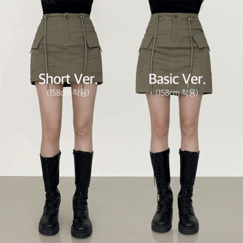 [Short, Basic/Length Selectable] Ilffe Cargo String Mini Skirt (4 colors) [fw/Unique/y2k/New Autumn Product/Trench/Autumn Coordination]