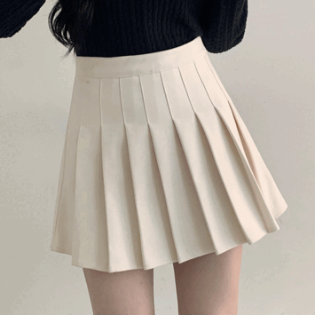 Mamang Suede Pleated Mini Skirt [New Winter / Preppy Look / School Uniform Skirt / High Tin / Short Girl]