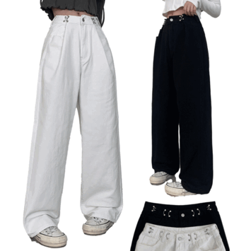 [2 colors) [Short, Ki, Long/Long] Mochi High Waist Tender Wide Pants (2 colors) [Basic item/y2k/Daily look/Long legs/Winter pants]