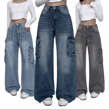 [Fit Art] Juni Wide Cargo Jeans (3 colors) [Short girl / Daily look / New winter product / y2k / String]