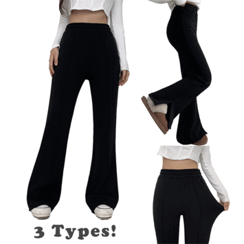 [3 Designs/Selectable] Mahit Slim Mink Fleece-Lined Bootcut Pants [Short Girl/New Winter/Winter Pants/Slacks]