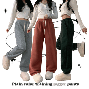 [2 sizes/selectable] Minne Training Jogger Pants (8 colors) [Short girl / Winter styling / Napping pants / Fleece-lined]