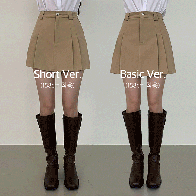 [Short/Basic/Length Selectable] Bedin Pleated Mini Skirt (4 colors) [Winter Skirt/Skirt]