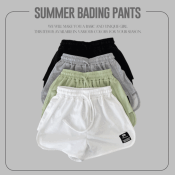 dummy slit wide banding shorts (4 colors) [new summer / summer pants / water park / beachwear / sweat pants / vacation / shorts / belly fat correction]
