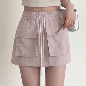 Smurf Bendable Cargo Mini Skirt (3 colors) [Vintage / Baskin Robbins / Water Bomb / Summer Mood / Street / Festival]
