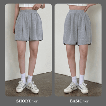 [Shorts, Basic/Length Selectable] Dobu Pintuck Sweat Shorts (2 colors) [Summer Pants/Picnic/Summer New/Summer Pants/Vacation Look/Vacation/Shorts]