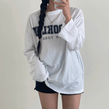 [1+1 Discount] V-Klle Oversized Fit Box Lettering Long-Sleeved T-Shirt (3 colors) [New Autumn / Big Size / College Student Look / Change of Season / Autumn T-Shirt / Slim Long-Sleeved T-Shirt