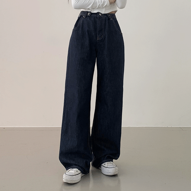 Arco High-Waist Saint Vijou Wide Jeans [Autumn Pants/Winter Pants/Seasonal Season/Denim/Daily Look]