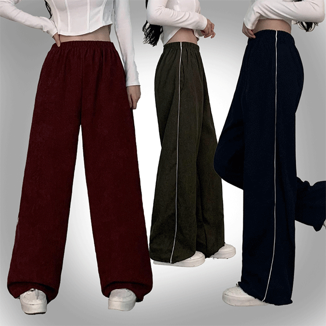 [Jogger/Wide] Dewey Corduroy String Wide Pants (5 colors) [New Winter / Corduroy Pants / Short Girls]