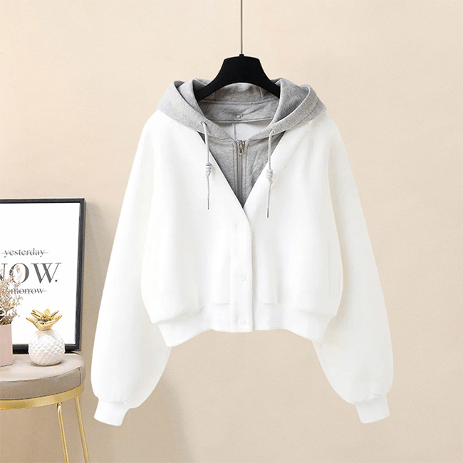 Ryuan All-in-One Hooded Zip-Up Cardigan (2 colors) [New Winter/Laid/Outwear]